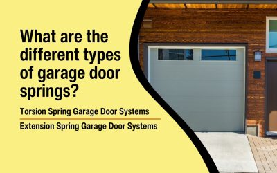 What are the different types of garage door springs?
